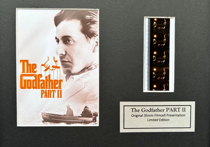 The GODFATHER PART II Original 35mm Film Cells set within Quality Wood Frame v1