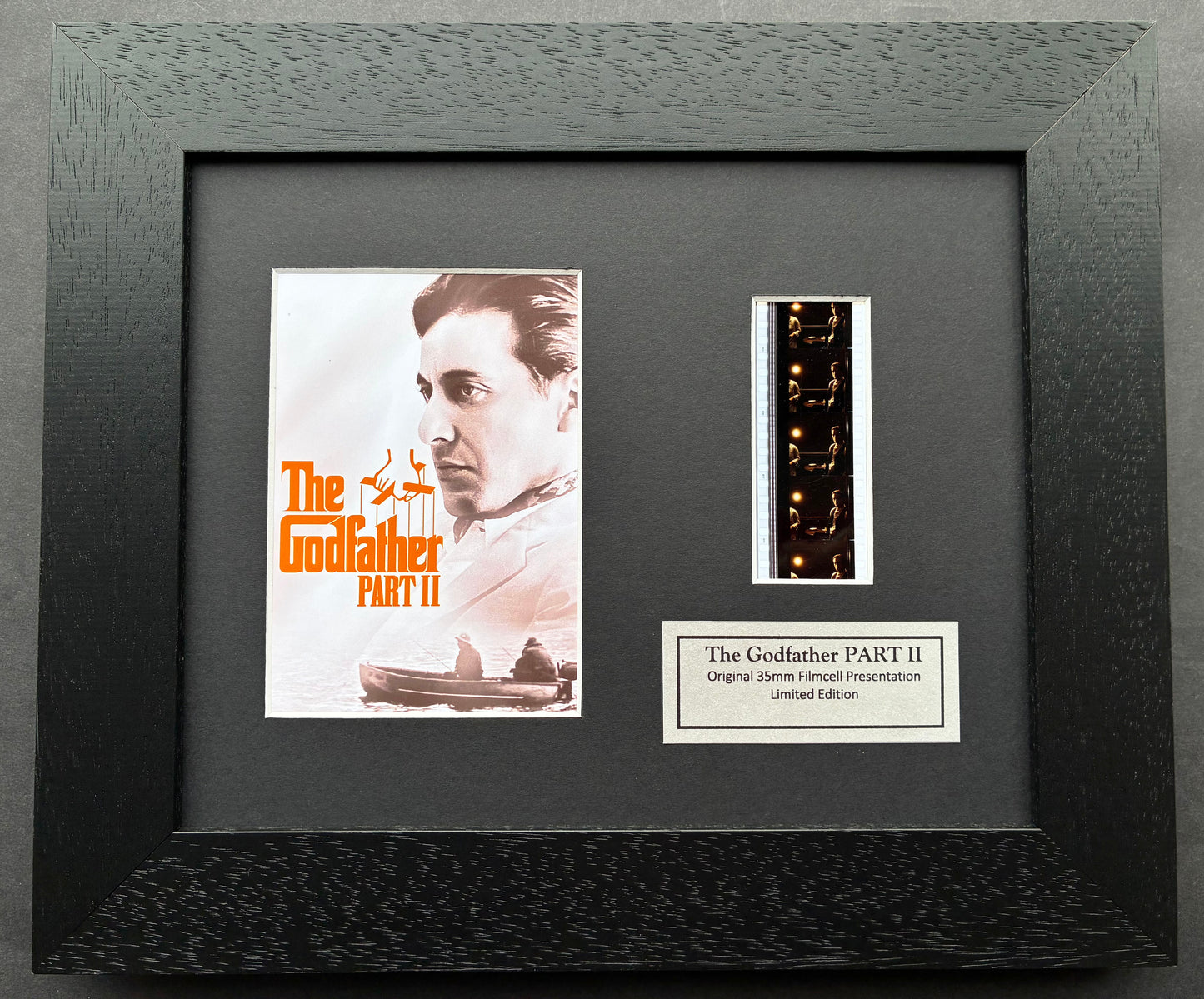 The GODFATHER PART II Original 35mm Film Cells set within Quality Wood Frame v1