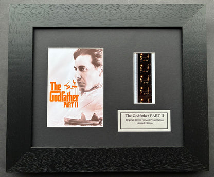 The GODFATHER PART II Original 35mm Film Cells set within Quality Wood Frame v1