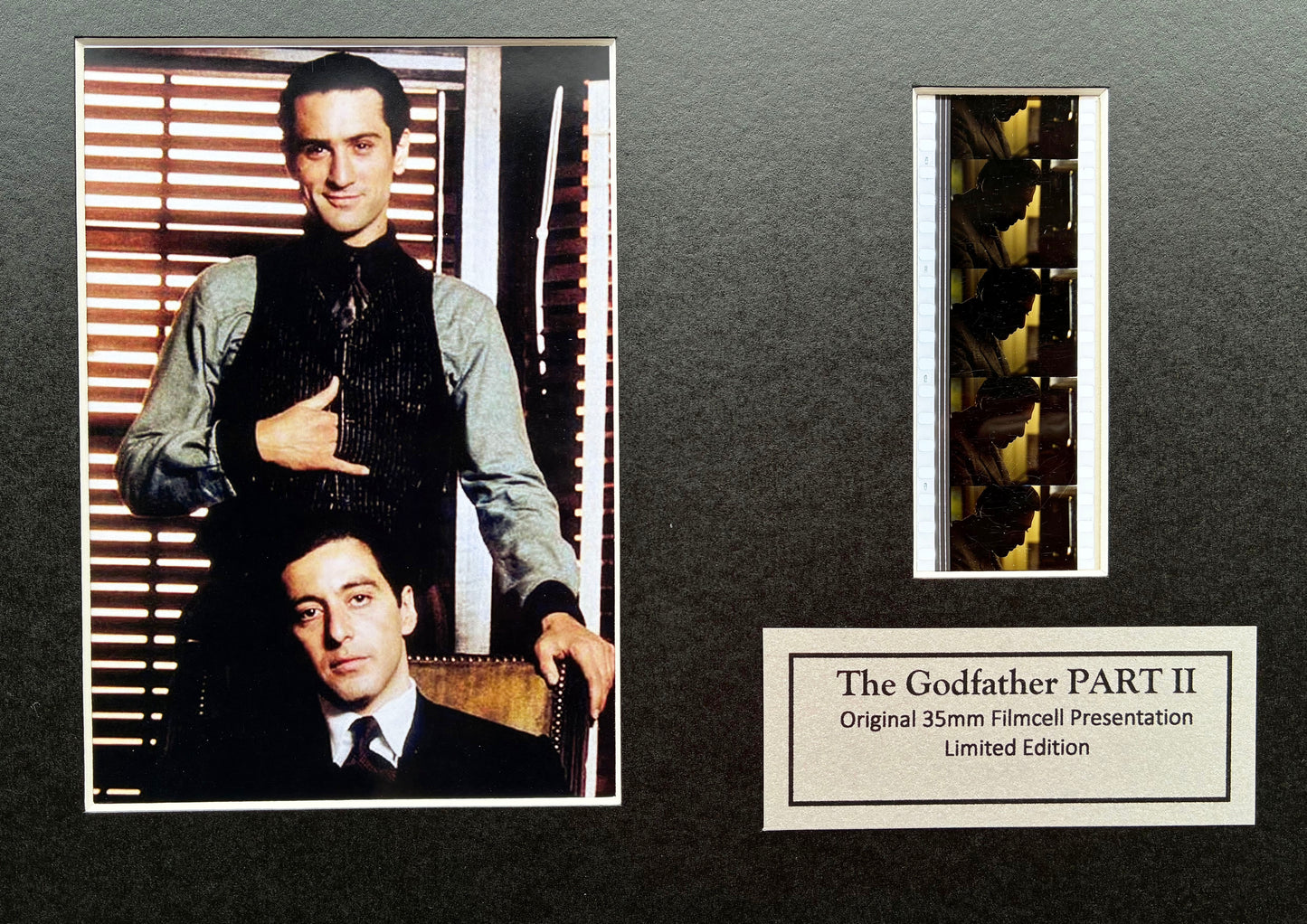 Handmade display inc original 35mm film cells for The GODFATHER PART II fans v2