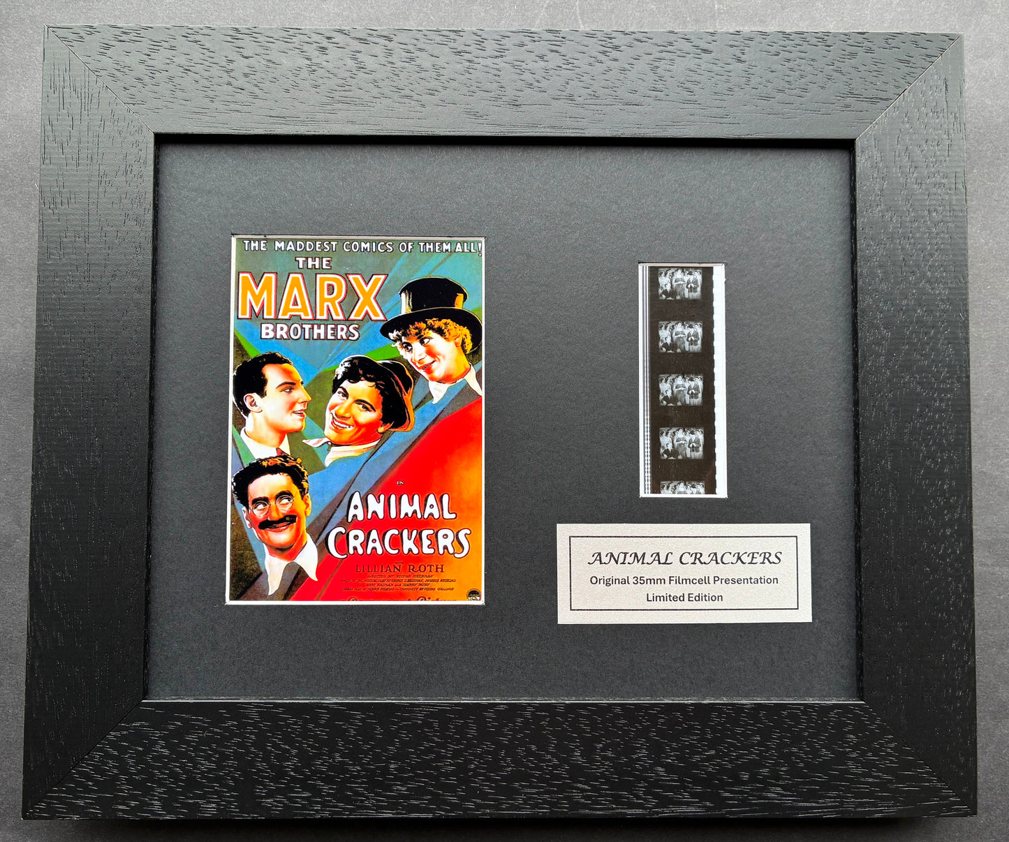 The MARX BROTHERS 1930 Original 35mm Film Cells set in Quality Wood Frame + COA