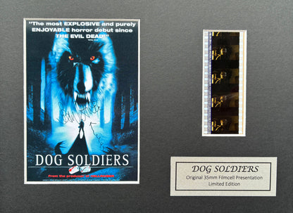 DOG SOLDIERS Cast Signed Original 35mm Film Cells set within Quality Wood Frame