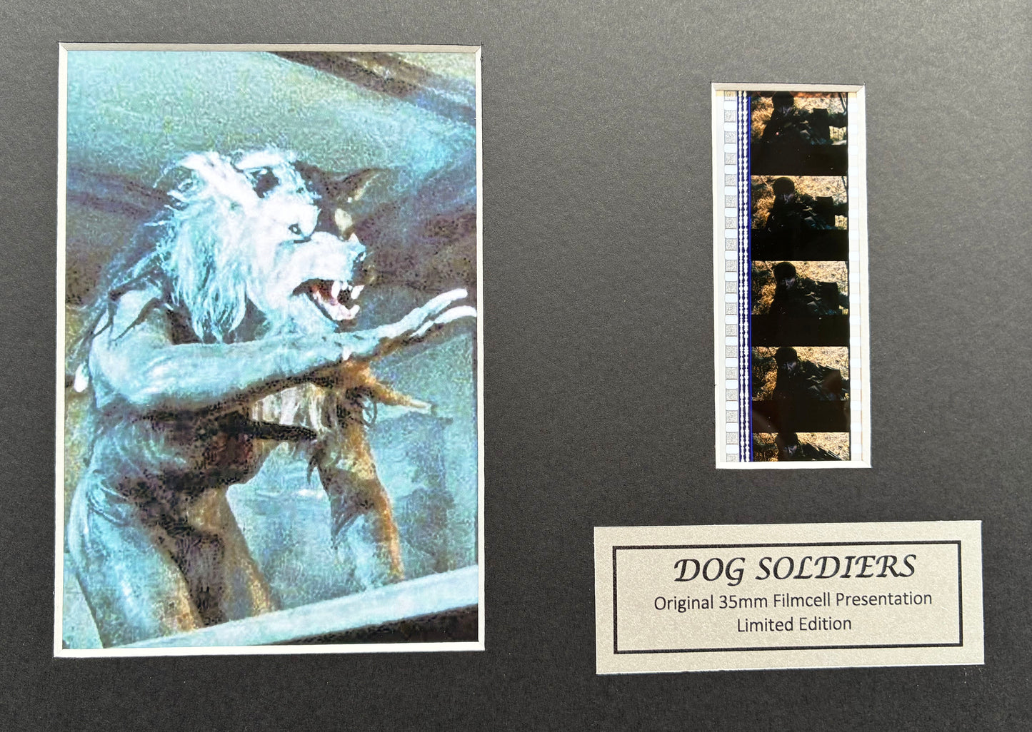 DOG SOLDIERS Original 35mm Film Cells set within Quality Wood Frame + COA