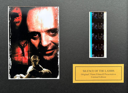 SILENCE of The LAMBS Original 35mm Film Cells set in Quality Wood Frame + COA