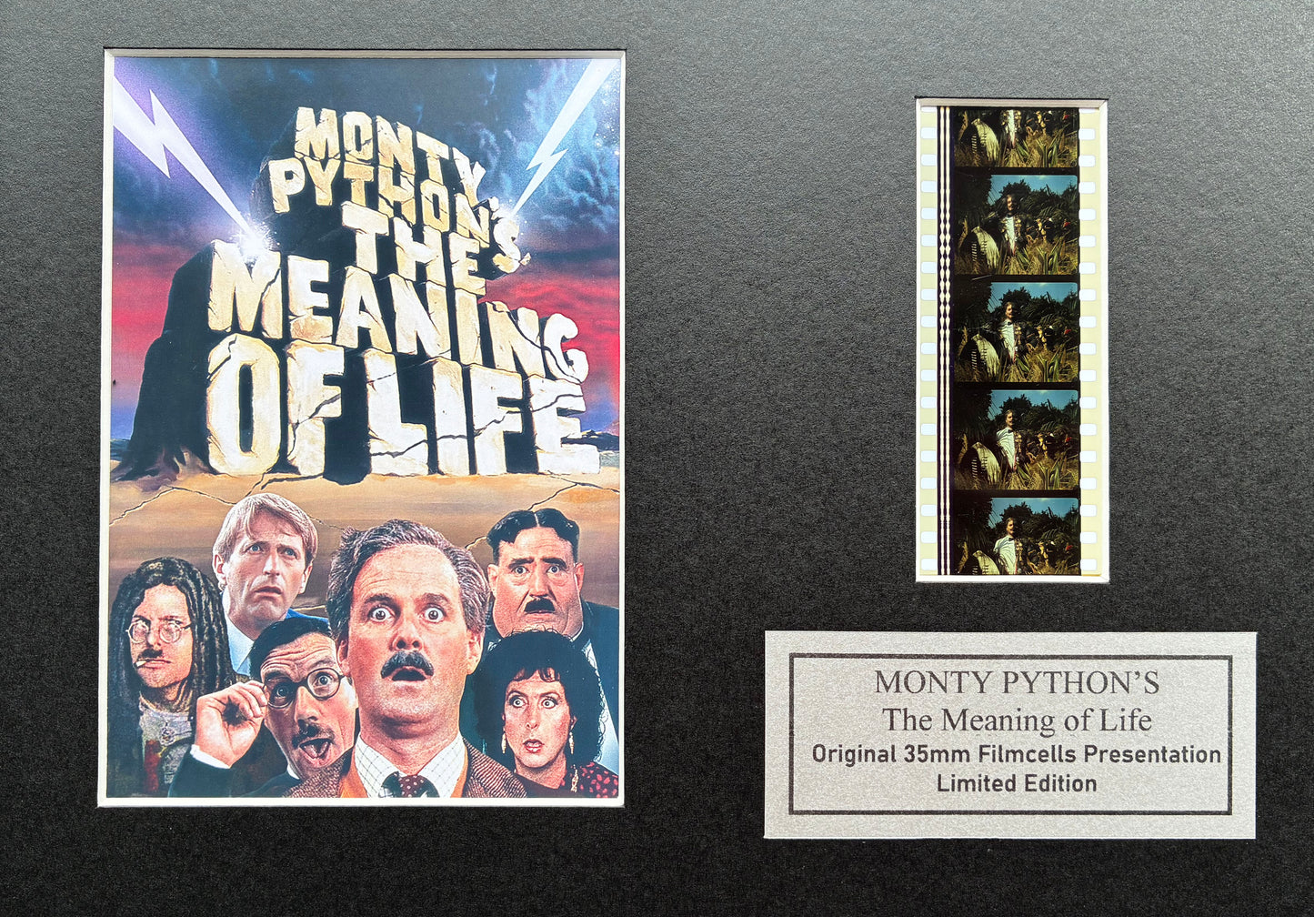 Handmade gift inc original filmcells for Monty Python The MEANING of LIFE fan v1