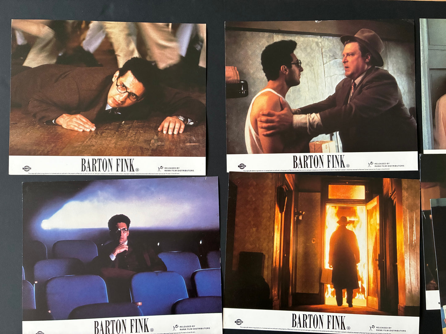 BARTON FINK (1991) Original Lobby Cards x 8 with John Turturro