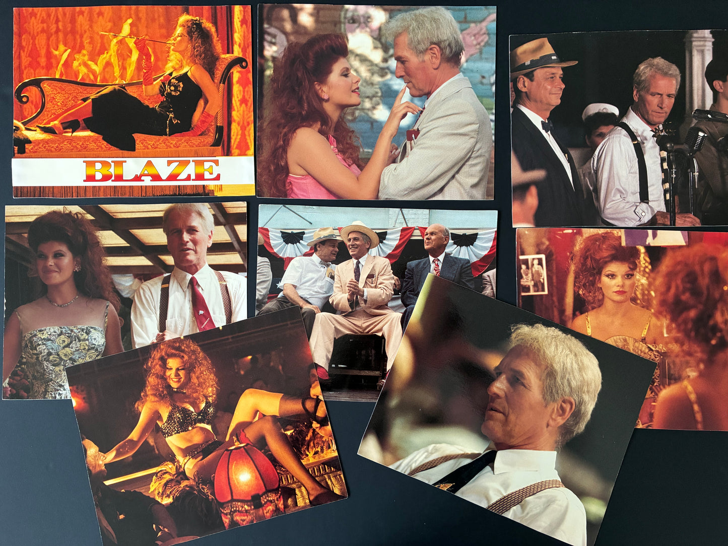 BLAZE (1991) Original Lobby Cards x 8 with Paul Newman & Lolita Davidovich