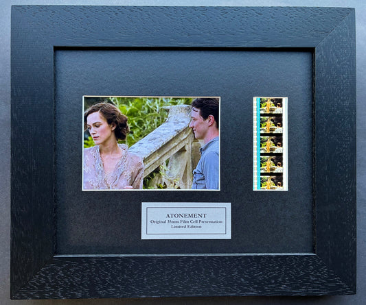 ATONEMENT of 2007 Original 35mm Film Cells set in Quality Wood Frame + COA