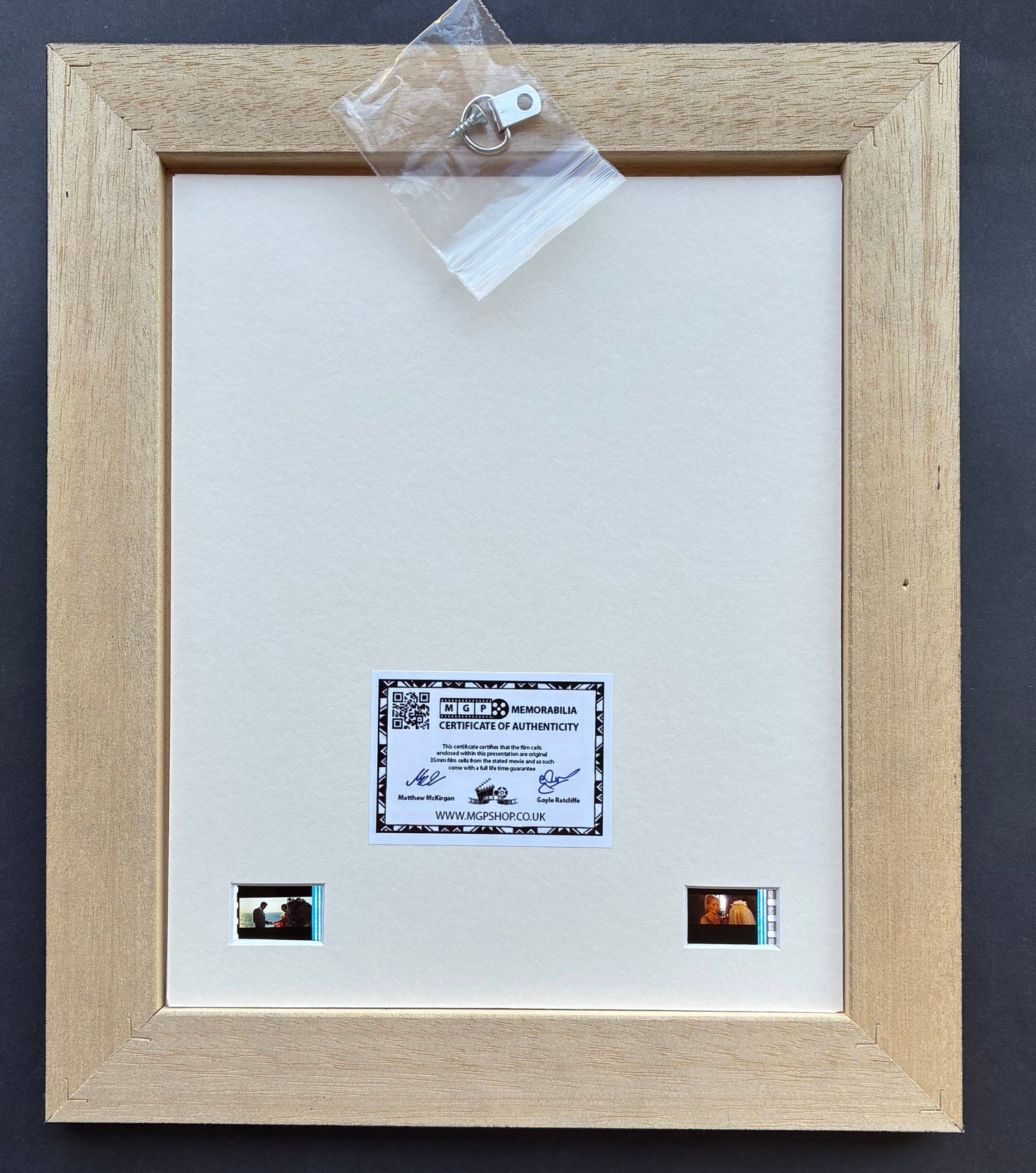 MAMMA MIA poster + Original 35mm Film Cells set in Quality Wood Frame + COA
