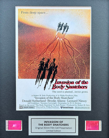 Invasion of the Body Snatchers 1978 Original 35mm Film Cells in Quality Wood Frame
