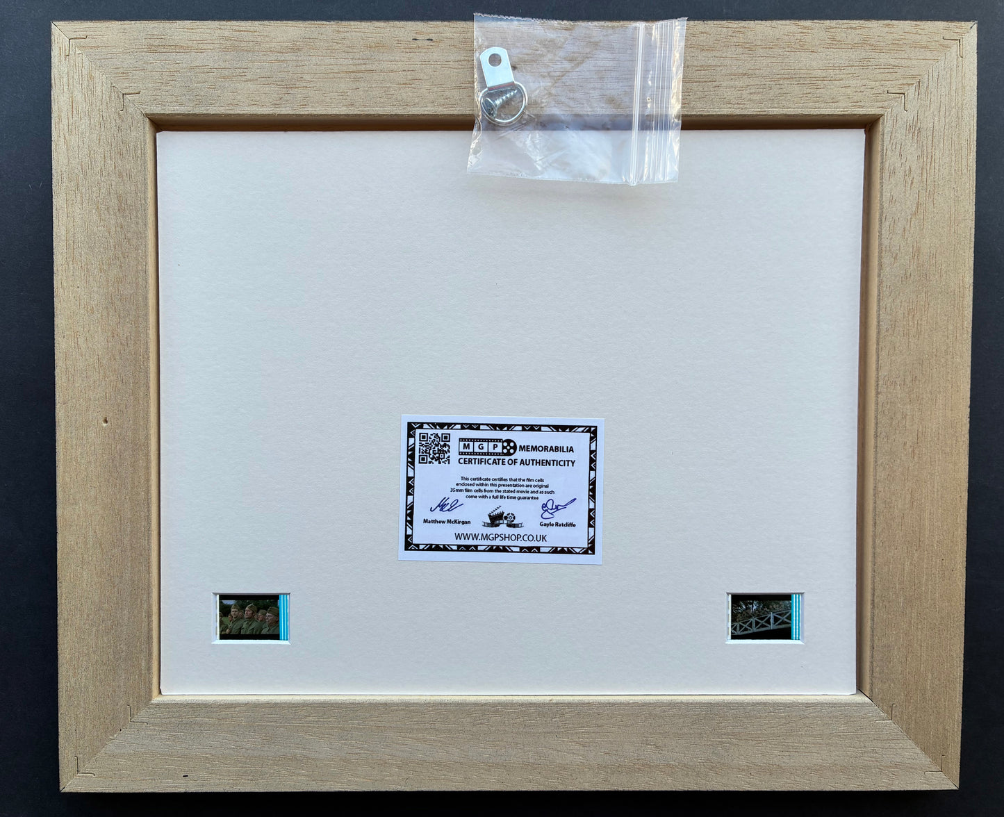 DAD'S ARMY 1971 Original 35mm Film Cells set within Quality Wood Frame + COA