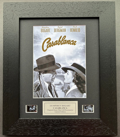 CASABLANCA of 1942 Original 35mm Film Cells set within Quality Wood Frame + COA