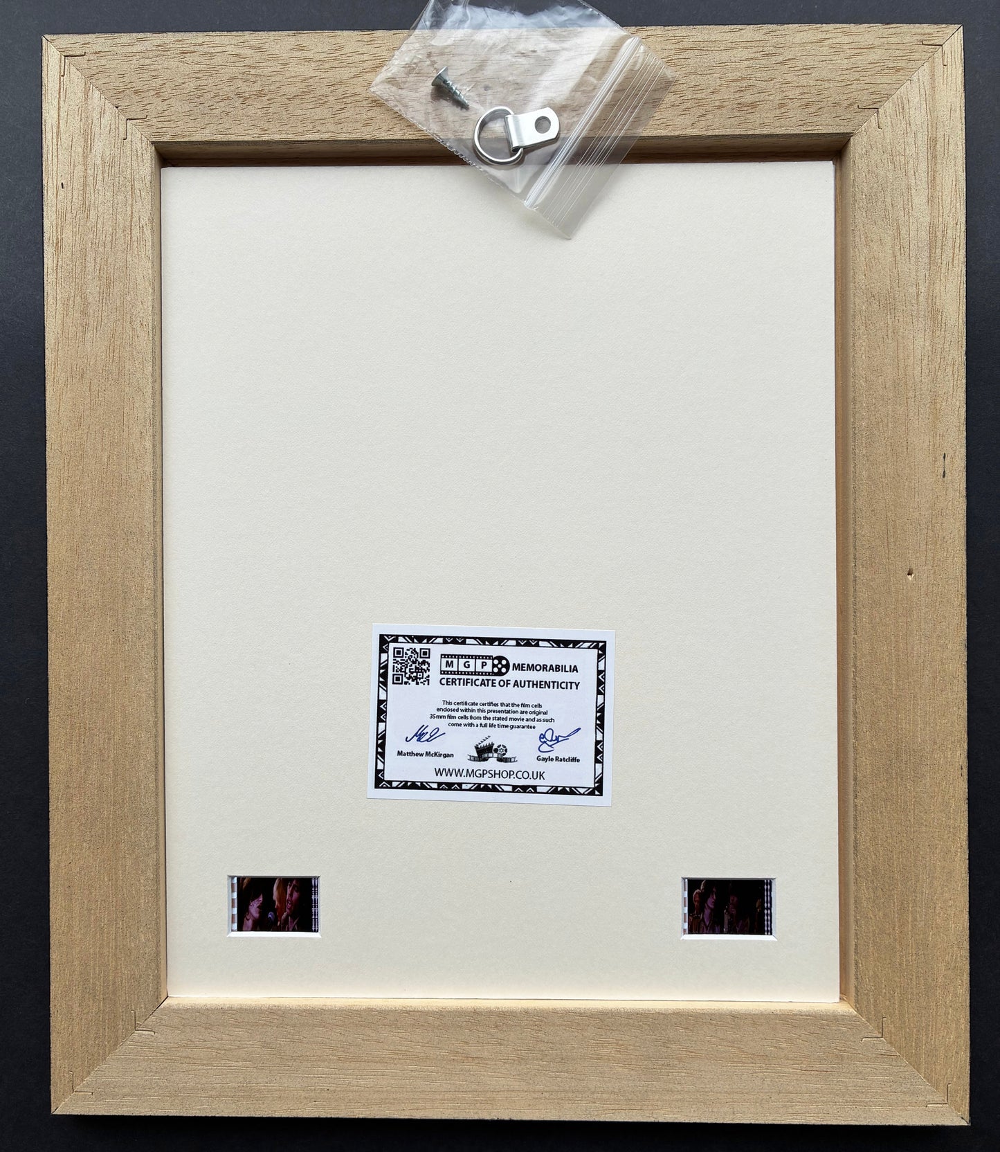 Hand crafted display featuring original 35mm film cells for AEROSMITH fans vSR