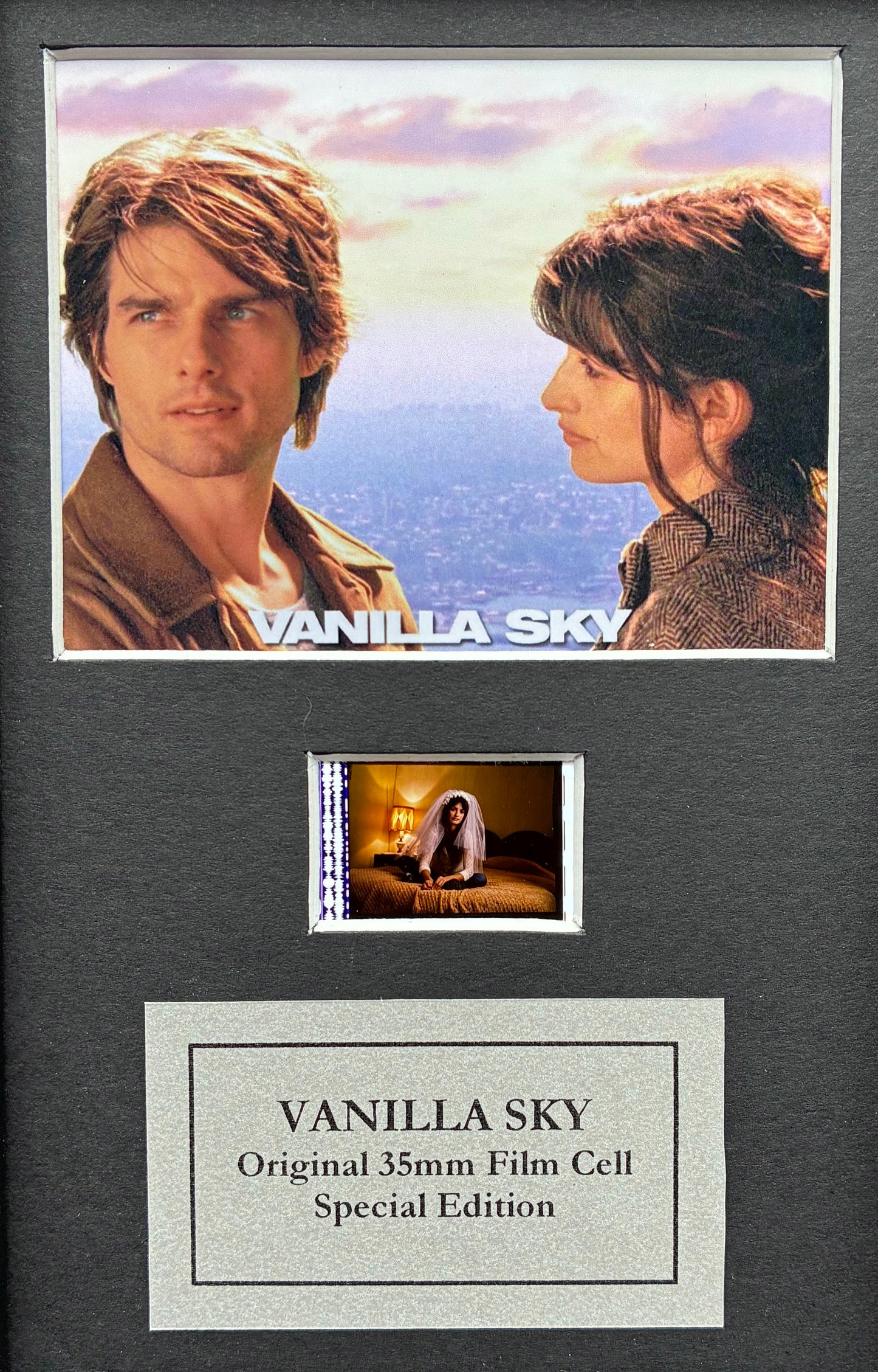 VANILLA SKY 2001 Original Mini 35mm Film Cells set in Quality Wood Frame + COA
