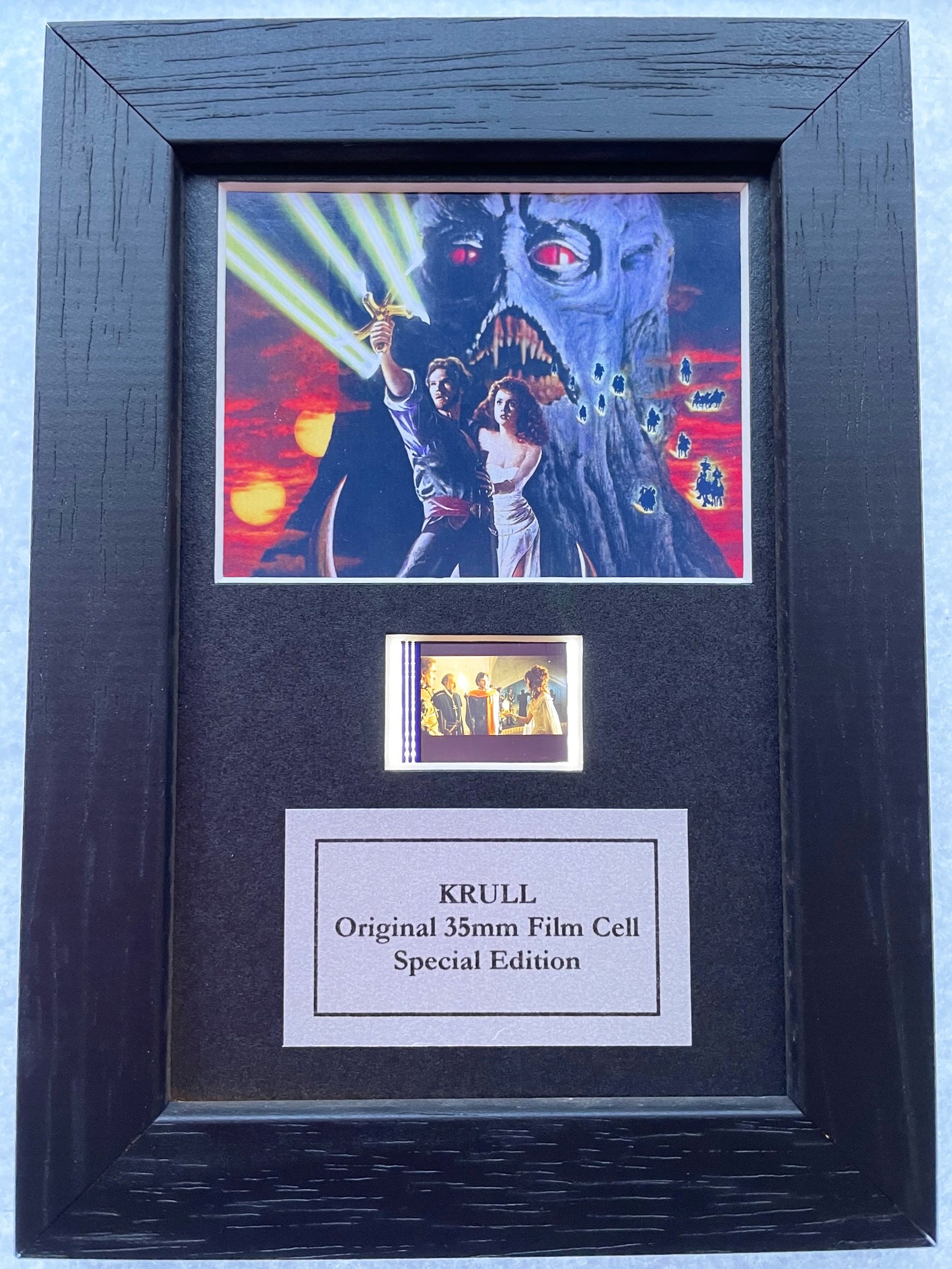 KRULL of 1983 Original Mini 35mm Film Cells set in Quality Wood Frame + COA