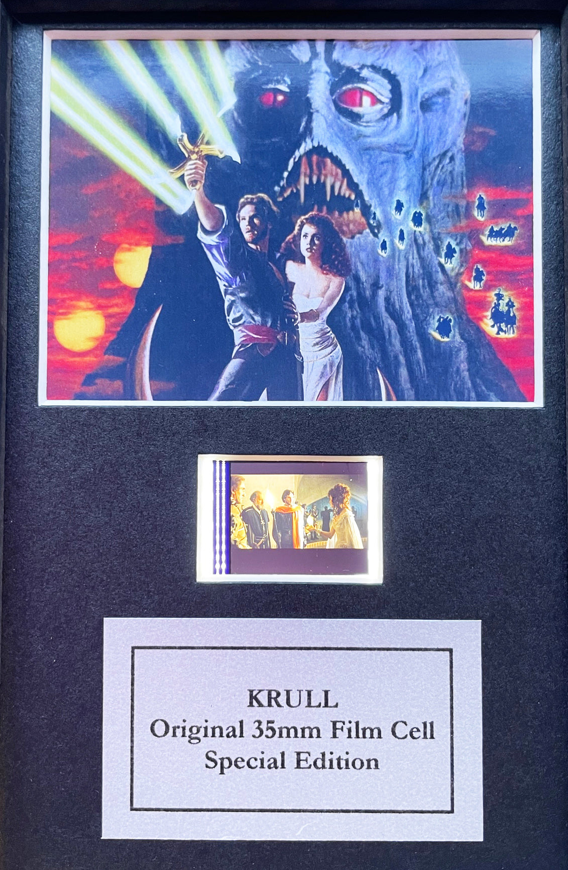KRULL of 1983 Original Mini 35mm Film Cells set in Quality Wood Frame + COA