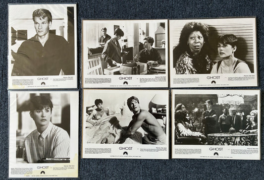 GHOST (1990) Original Black & White Lobby Cards - Set of 6