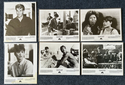 GHOST (1990) Original Black & White Lobby Cards - Set of 6