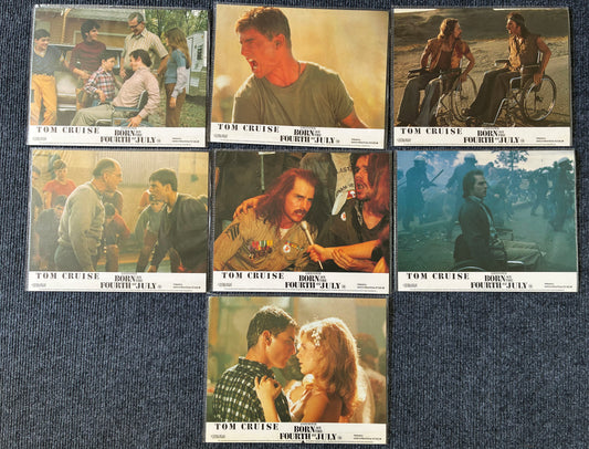 Born on the Fourth of July (1989) Original Lobby Cards x 7 with Tom Cruise
