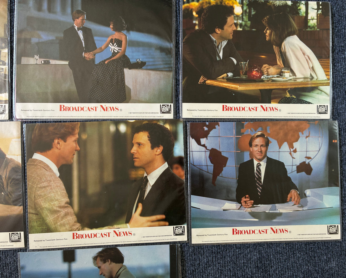 Broadcast News (1987) Original Lobby Cards x 7 with William Hurt
