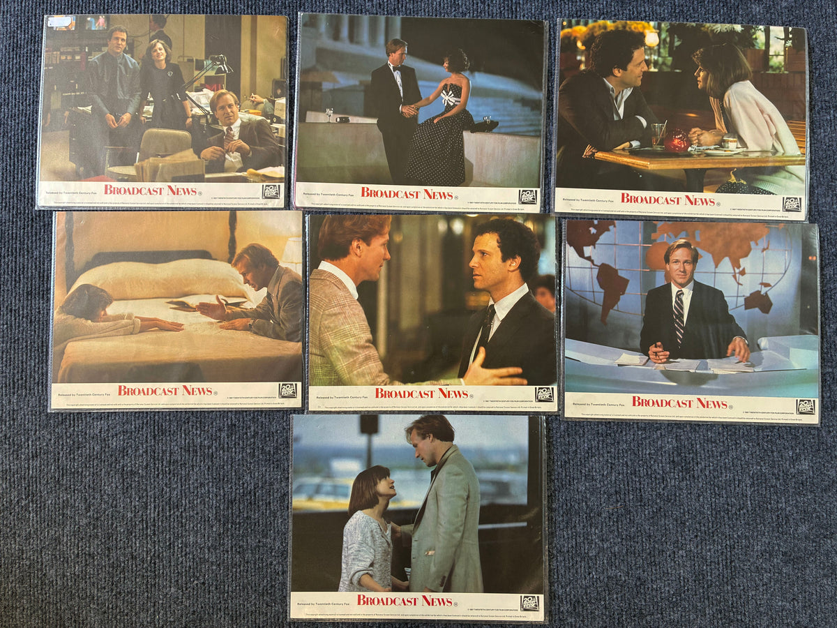 Broadcast News (1987) Original Lobby Cards x 7 with William Hurt
