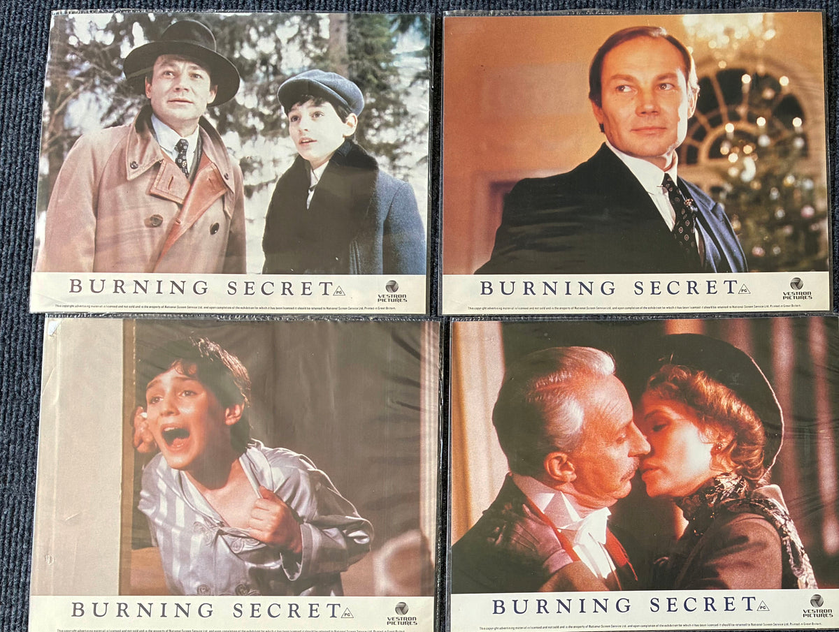Burning Secret (1988) Original Lobby Cards x 7 with David Eberts