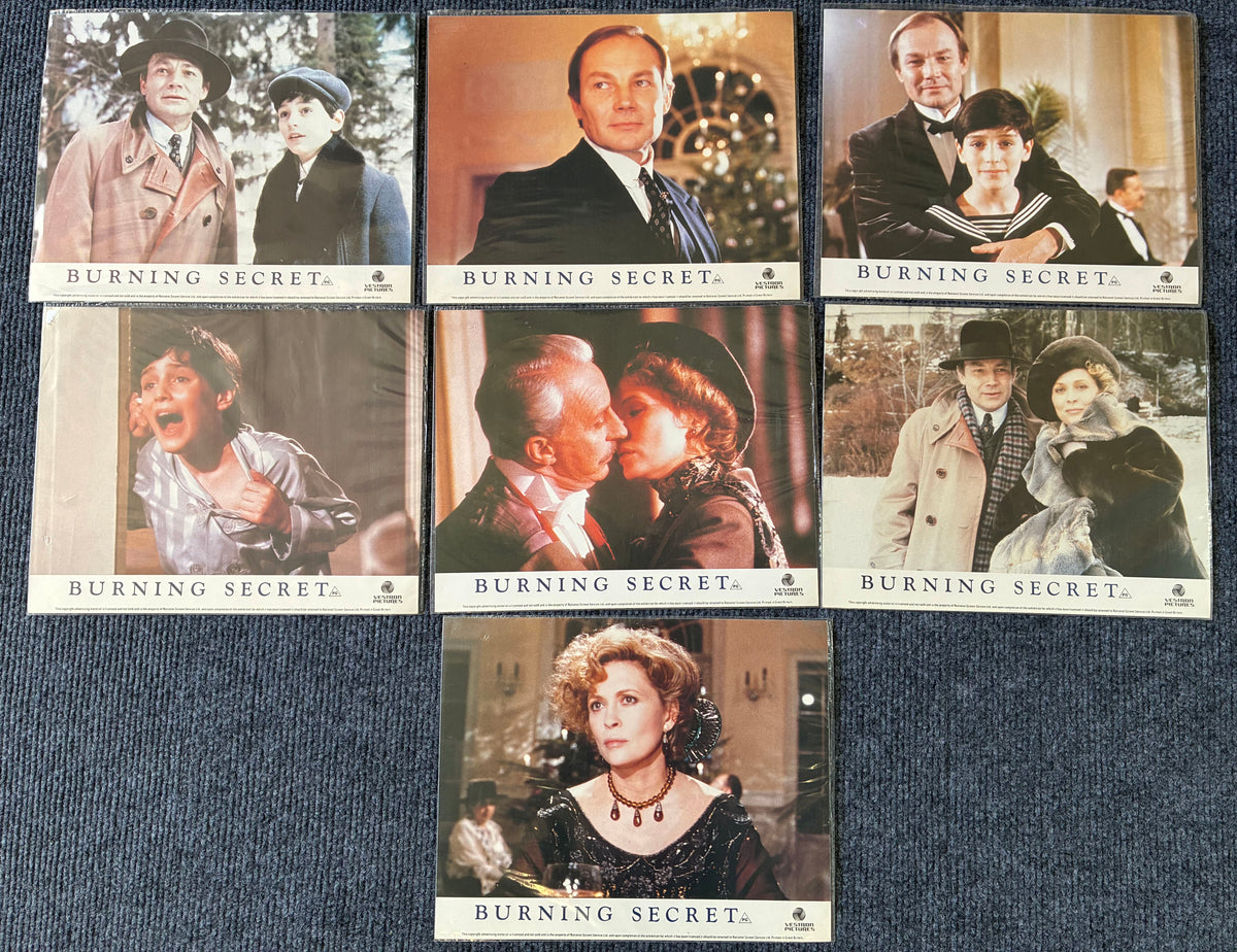 Burning Secret (1988) Original Lobby Cards x 7 with David Eberts