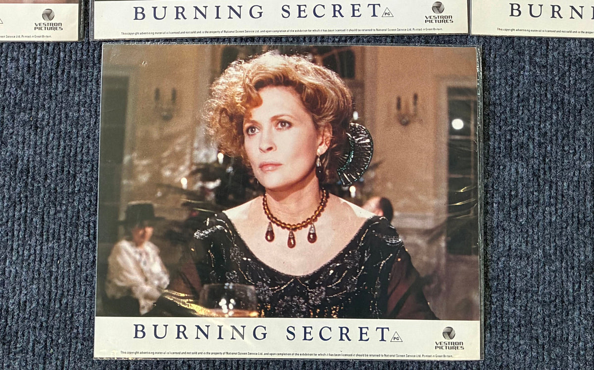 Burning Secret (1988) Original Lobby Cards x 7 with David Eberts