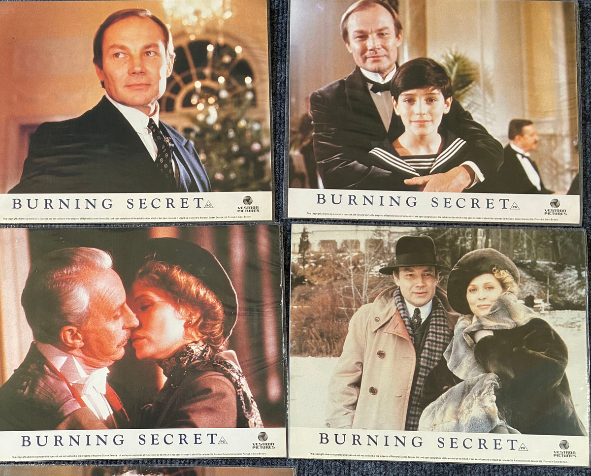 Burning Secret (1988) Original Lobby Cards x 7 with David Eberts