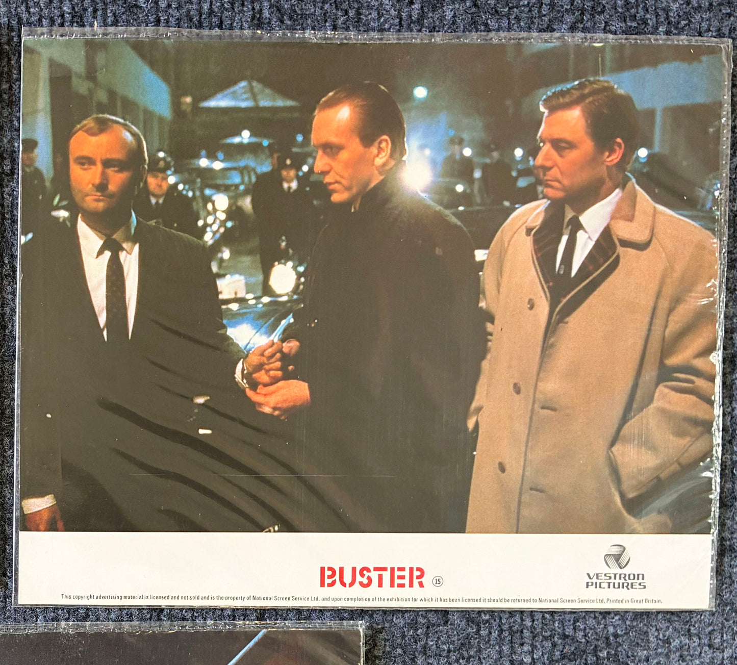 BUSTER (1988) Original Lobby Cards x 3 with Phil Collins and Julie Walters