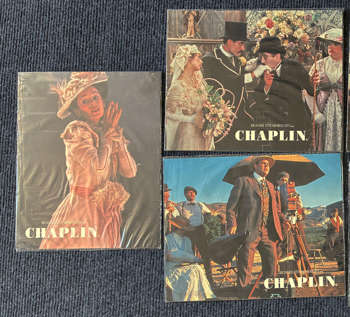 CHAPLIN (1992) Original Lobby Cards x 6 with Robert Downey Jr.