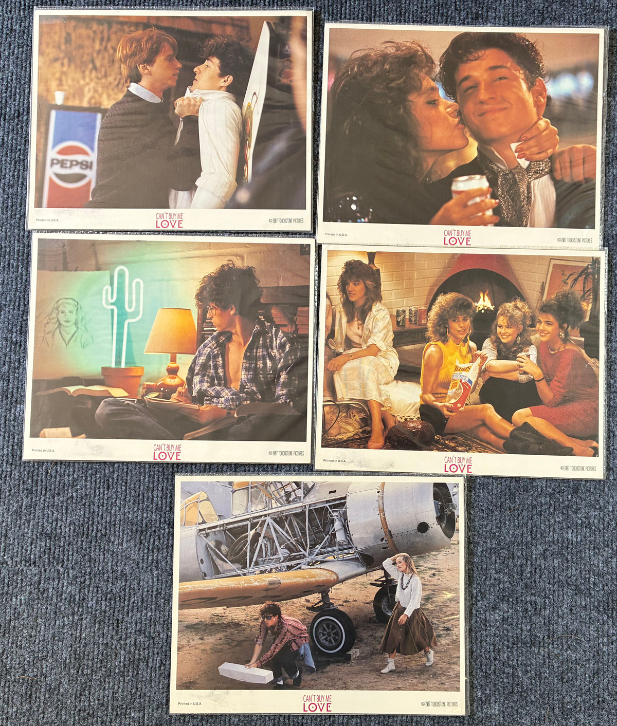 Can't Buy Me Love (1987) Original Lobby Cards x 5 with Amanda Peterson