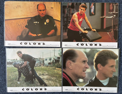 COLORS (1988) Original Lobby Cards x 4 with Sean Penn & Robert Duvall