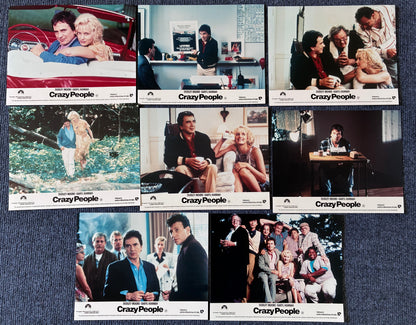 CRAZY PEOPLE (1990) Original Lobby Cards x 8 with Dudley Moore