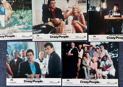 CRAZY PEOPLE (1990) Original Lobby Cards x 8 with Dudley Moore