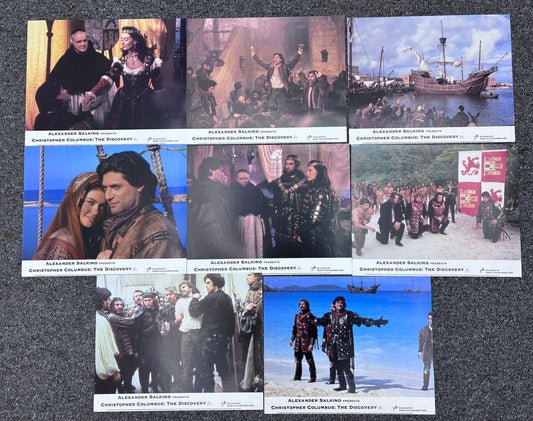 Christopher Columbus: The Discovery (1992) Original Lobby Cards x 8 Marlon Brando