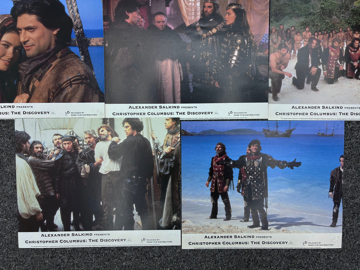 Christopher Columbus: The Discovery (1992) Original Lobby Cards x 8 Marlon Brando