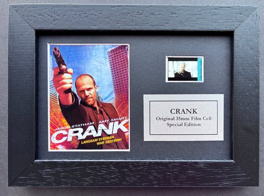 CRANK of 2006 Original Mini 35mm Film Cells set within Quality Wood Frame + COA