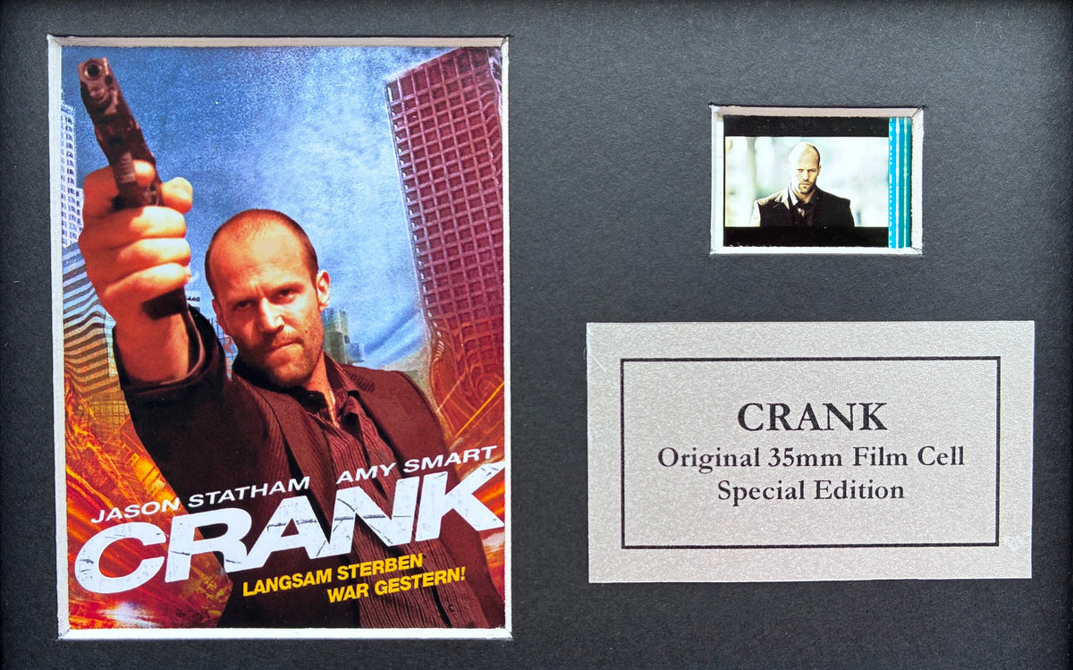 CRANK of 2006 Original Mini 35mm Film Cells set within Quality Wood Frame + COA