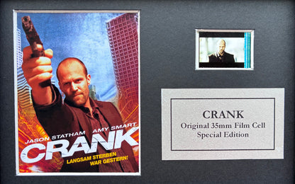 CRANK of 2006 Original Mini 35mm Film Cells set within Quality Wood Frame + COA