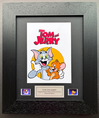 Hand crafted display featuring original 35mm filmcells for Tom & Jerry fans + Coa