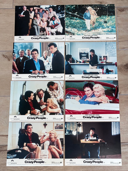 CRAZY PEOPLE (1990) Original Lobby Cards x 8 with Dudley Moore and Daryl Hannah