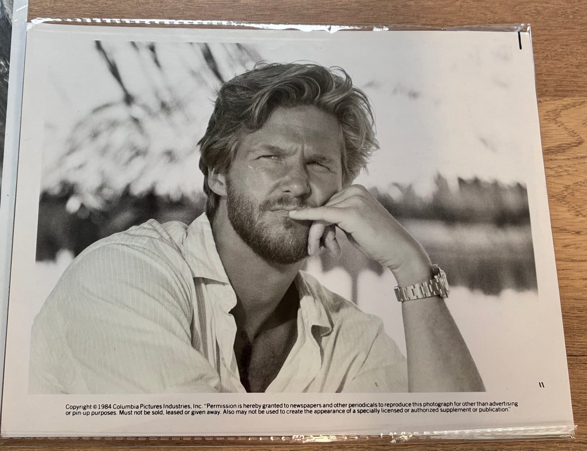 AGAINST ALL ODDS Original Black & White Stills x 2 for Jeff Bridges & Rachel Ward