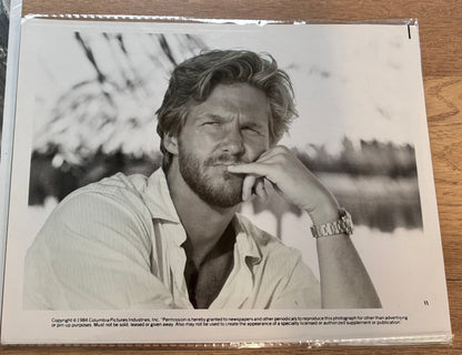 AGAINST ALL ODDS Original Black & White Stills x 2 for Jeff Bridges & Rachel Ward