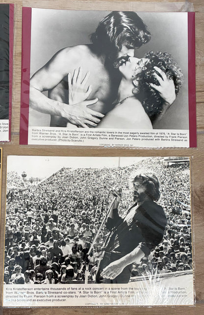 A Star is Born 1976 Original Black & White Stills x 4 with Barbra Streisand