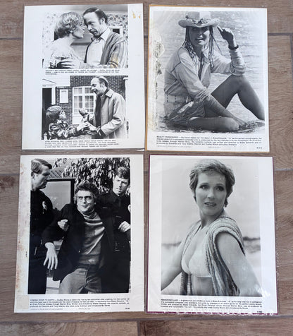 Original Black & White Stills x 7 damaged - Bo Derek, Julie Andrews, Dudley Moore