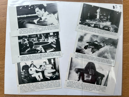 Original Black & White Stills x 7 damaged - Bo Derek, Julie Andrews, Dudley Moore