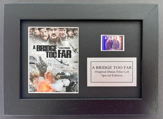 A Bridge Too Far of 1977 Original Mini 35mm filmcell set in quality wood frame