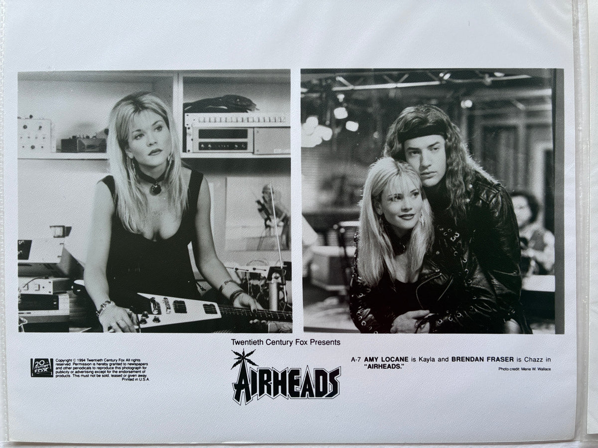 Original Black & White Stills for AIRHEADS of 1994 x 4 still in Polythene covers