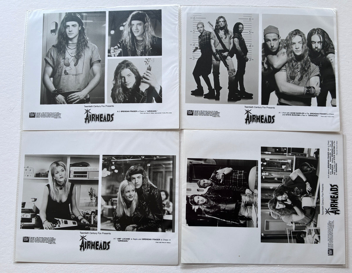 Original Black & White Stills for AIRHEADS of 1994 x 4 still in Polythene covers